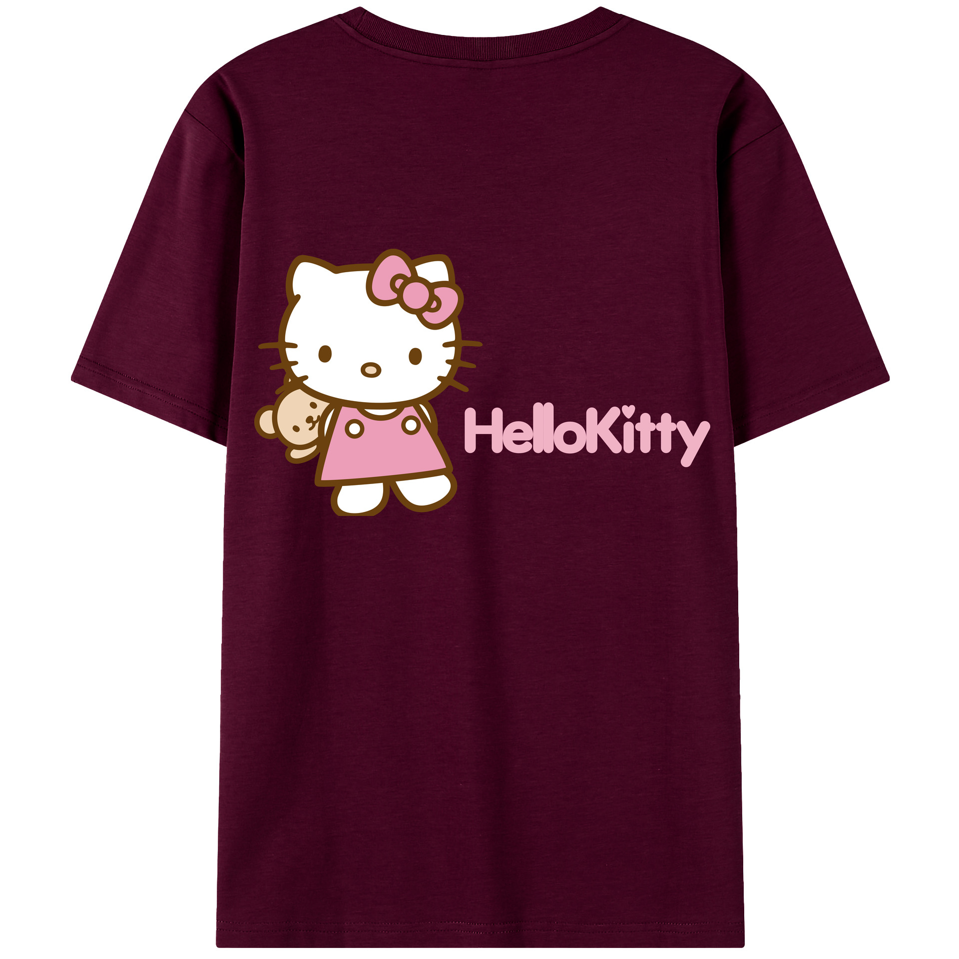（画像用） Hello Kitty ハローキティ レディース半袖Tシャツ(バックプリント)